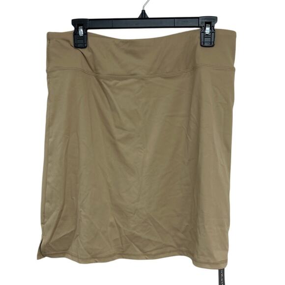NWT New LouKeith Womens Large Khaki High Waist Activewear Workout Skort - Picture 4 of 6